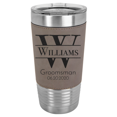 Custom Monogram Groomsmen Tumbler Gift